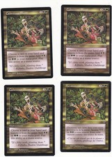 Lot x4 cards cadaverous bloom mirage 1996 magic mtg 3 english 1 French ex-nm