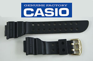 Genuine CASIO rubber WATCH BAND STRAP BLACK GW-225A-1J DW-8200 GW-200 GW-200TC