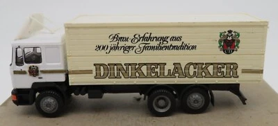 HERPA HO 1/87 Camion MAN F80 Birra Dinkelacker Cabina Basculante No Box - Immagine 1 di 4