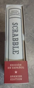 Scrabble Vintage Bookshelf Edition Spanish WS Game Company Linen Book New! - Picture 1 of 4