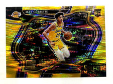 2022-23 Panini Select Max Christie Gold Courtside Prizm RC Rookie #/10 LA Lakers