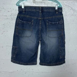 Gap Carpenter Shorts Mens 30 Blue Denim Jean Work Med Wash - Picture 1 of 9