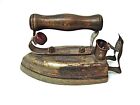 Antique Electric Cloth Iron Wooden Handle And Bakelite Stand Finger From 40S