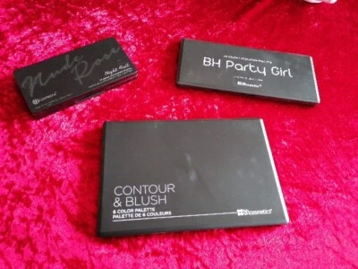 3 Paletten Bh Cosmetics Night Hall, BH Party Girl, Eyeshadow und Contour & Blush - Bild 1 von 4