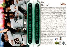 San Francisco Giants 2007 Upper Deck Baseball Card PP24