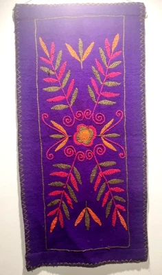 "Tapiz colgante de pared de lana llama ecuatoriana 46"" x 23""" Foto 1 de 2