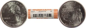 2002 P Ohio $10 Dollar Face Statehood Quarter Original Bank Wrap Roll - Picture 1 of 1