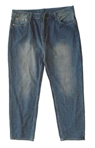 Markenlos Gestreifte Selvedge Jeans Herren Größe 38 Blau - Bild 1 von 8