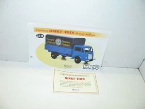 1 Spina + Certif. Dinky Toys Atlas Repro Rif. 25 Jb ,Auto Ford Carro Armato SNCF - Foto 1 di 1