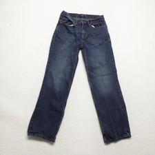 Old Navy Men's Size 29x32 Blue Loose Fit Straight Leg Dark Wash 100% Cotton Jean