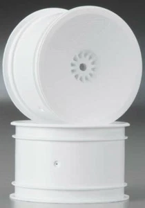 DeRacing 1:10 Speedline Buggy Wheels / Rims Kyosho RB6 Rear White ( 2 ) - Picture 1 of 1