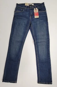 Levi's 511 Girl's Flat Front Slim From Hip To Ankle Stretch Blue Jeans Size 14 - Picture 1 of 7