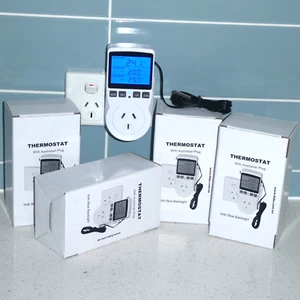 LCD Heat Cool Temp Controller Thermostat Beer Wine Aquarium Home Brew 240v 10A - Picture 1 of 9