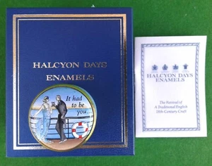 HALCYON DAYS ENAMELS “IT HAD TO BE YOU” TRINKET BOX - BOXED. - Picture 1 of 14