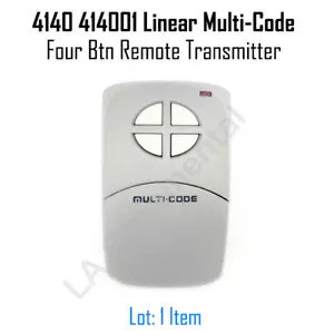 4140 414001 Trasmettitore Lineare Multicodice Quattro Btn Telecomando Apricancello Garage - Foto 1 di 3