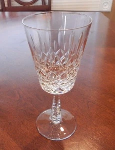 GALWAY CRYSTAL "CLIFDEN" PATTERN PLAIN BASE WATER GOBLET (S) GLASS 7 5/8" TALL - Picture 1 of 6