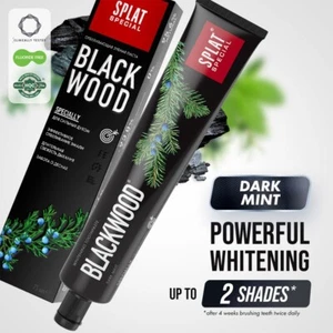SPLAT Blackwood Powerful Charcoal Whitening Toothpaste 75g x 2 - Picture 1 of 6