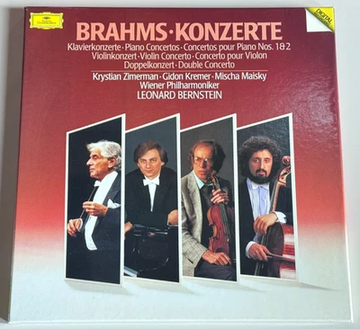 MAISKY ZIMERMAN KREMER BRAHMS BERNSTEIN ED1 DGG DIGITAL 4LP Box 415578-1 NM MINT - Image 1 of 3