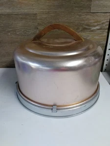 Vintage Mirro Aluminum Round Locking Cake Carrier - Picture 1 of 8
