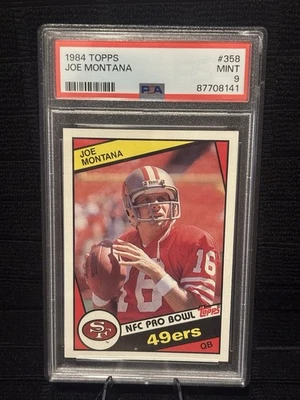 1984 Topps Joe Montana #358 Rookie RC PSA 9 PERFEITO ESTADO * 49ers * MVP * PÁTIO - Imagem 1 de 2