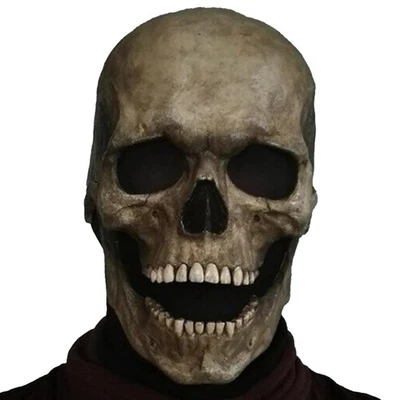 Unisex Scary Horror Skeleton Skull Full Face Mask Halloween Cosplay Party Prop - Image 1 of 4