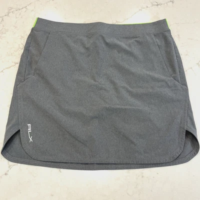 Pantalón corto de golf RLX para mujer M gris verde forrado Ralph Lauren rendimiento elástico Foto 1 de 4
