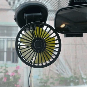 1* Ventilador de refrigeración portátil para automóvil USB 5V enfriador giratorio con enchufe para encendedor de cigarrillos - Imagen 1 de 11