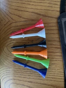 Plastic golf cup tees 3 1/4” 60 Tees Unbreakable and Reusable.Free shipping. - Picture 1 of 5