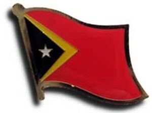 Vente en gros lot de 6 Timor Leste drapeau de campagne chapeau de vélo casquette revers broche 