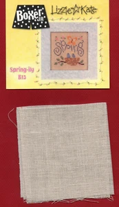 LIZZIE KATE BOXER JR "SPRING-ILY" CROSS STITCH CHART + FABRIC (B13) 2006 - Picture 1 of 1