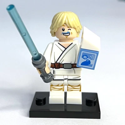 Minifigura personalizada Luke Skywalker com leite azul - SW1198 - Imagem 1 de 4