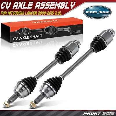 Front Driver & Passenger CV Axle Assembly for Mitsubishi Lancer 2008-2015 2.0L - Image 1 of 4