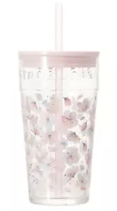 Starbucks Japan SAKURA 2025 Glass Tumbler 473ml For Cold Drinks Cherry Blossoms - Picture 1 of 10