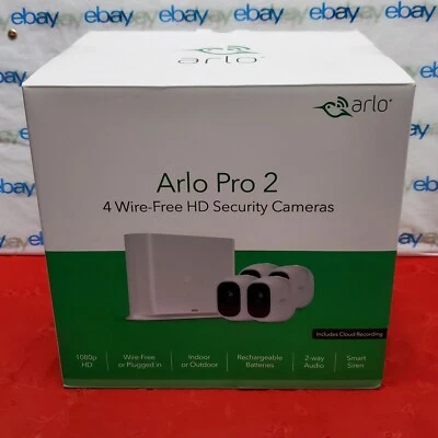 ✅️⭐️ NETGEAR Arlo Pro 2 VMC4030P 4 Wire-Free HD 1080p Security Cameras / VMB4500 - Image 1 of 4