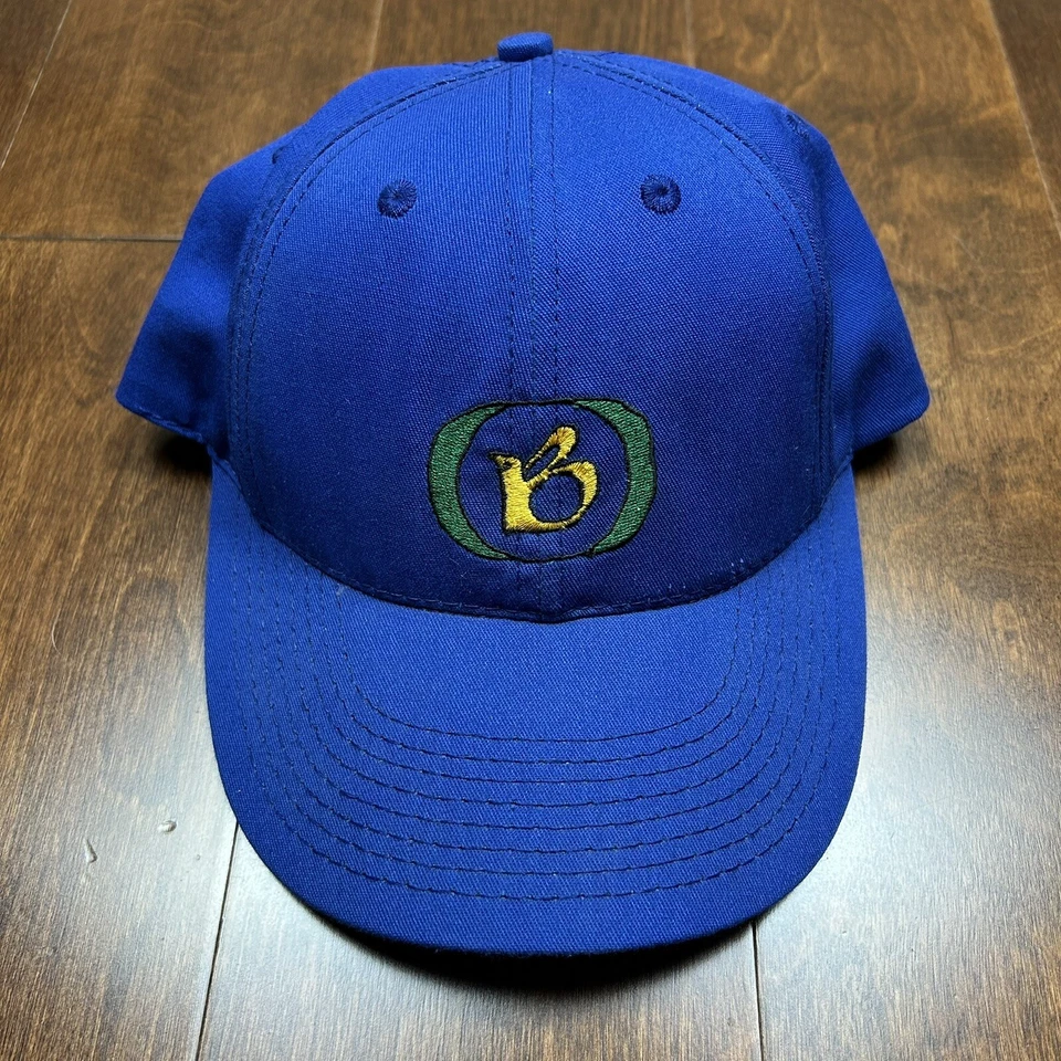 复古 Burton 滑雪板 平沿帽 蓝色 90 年代刺绣 美国制造 — 第 1/4 张图片