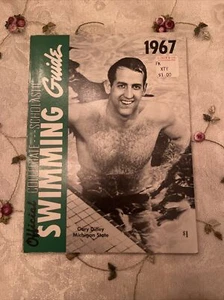 Official Collegiate Scholastic Swimming Guide 1967 Gary Dilley Michigan - Picture 1 of 7