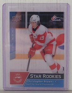 22/23 2022 UPPER DECK CHL STARS/STAR ROOKIES CLEAR CUT CARD #400 