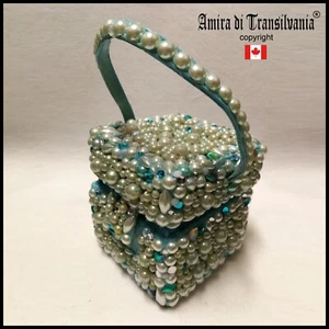 woman jewelry bag handle accessories pearl iconic vintage italian brand luxury - Picture 1 of 24