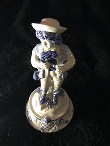 Meiselman Imports Ceramic Italy Italian Boy Figure Blue And White Vintage 9” - Picture 1 of 4