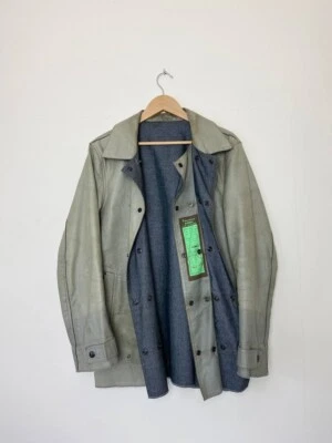 Chaqueta de cuero/denim reversible Diesel Time Travelers Foto 1 de 4