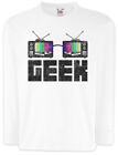 Geek TV Glasses Kids Long Sleeve T-Shirt Nerd Fun Admin Coder Computer Scientist