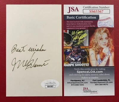 Mel Blount Signed 3x5 Card JSA Certified NFL Cornerback Pittsburgh Steelers HOF! - Image 1 of 4