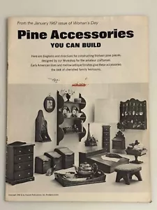 1967 Woman’s Day Kiefer Accessoires zum Bauen Möbel Holzbearbeitung Muster - Bild 1 von 5