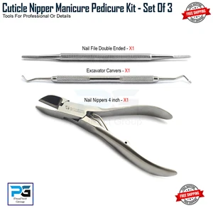 Cuticle Nail Nipper Clipper Thick Nails Care Cuticle Podiatry Chiropody Set 1/3 - Picture 1 of 7