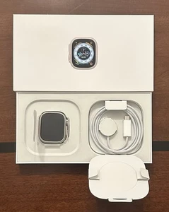 Apple Watch Ultra 49mm Titanium Case - Midnight Ocean Band - One Size GPS + Cell - Zdjęcie 1 z 16