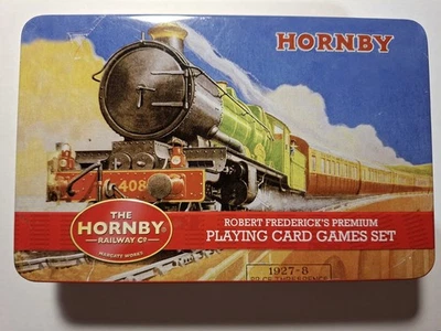 Hornby Trains Robert Frederick's Premium Playing Card Games Set Boxed Tin - Image 1 of 4