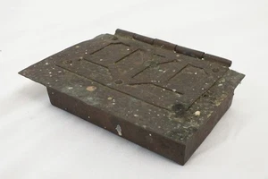 Vintage Arts & Craft Hammered Riveted Copper Box Metalware Trinket Handmade - Picture 1 of 7