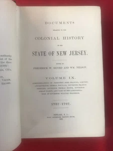 New Jersey archives first series volume #9  1885 - Picture 1 of 6