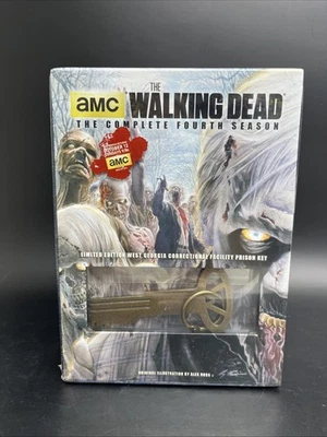 NEW SEALED The Walking Dead: Season 4 ~ DVD 2014 5 Disc Set PRISON KEY Foto 1 de 4