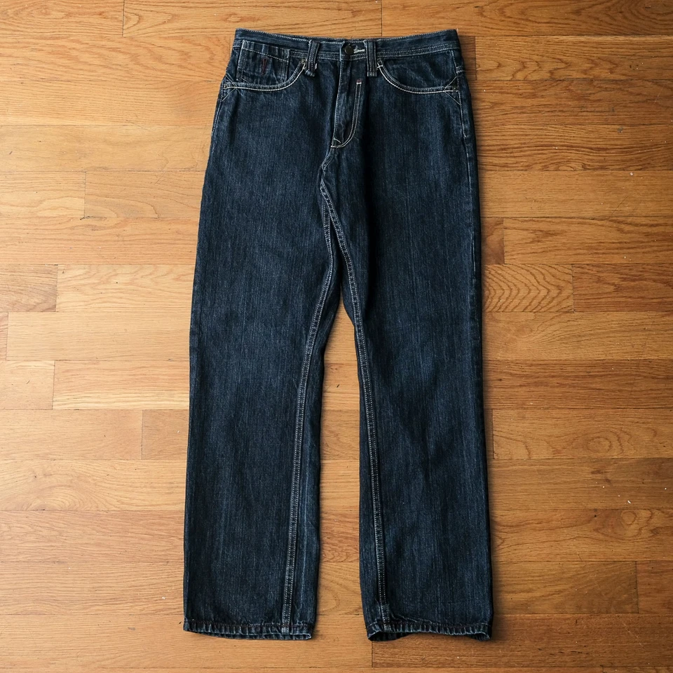 Y2K Artful Dodger Embroidered Jeans Mens 32 Baggy Skate Streetwear Jesse Pinkman - Image 1 of 4